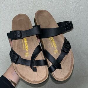 Birkenstock Yara Black Sandals – Women’s Size 41 (Narrow Fit)